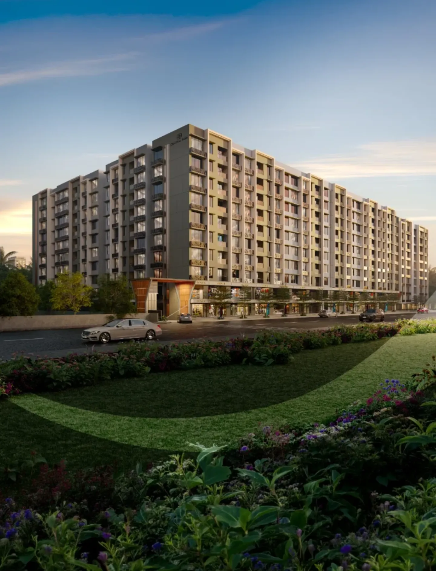 Courtyard by MS Realty Upcoming Projects In Kalina Night views 