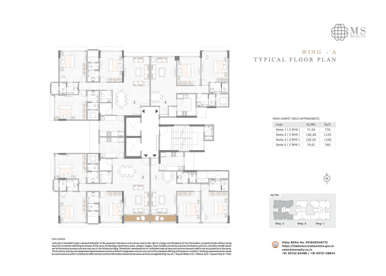 Typical Floor Plan - Wing A